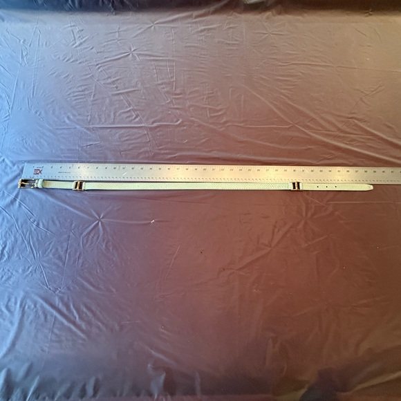 Carlisle Mint Green Genuine Snakeskin/Gold 7/8” Belt Fits 32-36” Waist MSRP $595 - Picture 4 of 8